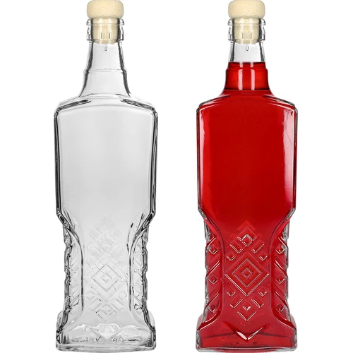 Kredenční láhev 500 ml s korkovou zátkou - 4