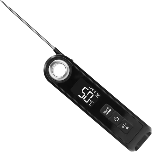 Kuchyňský infračervený teploměr, kompaktní, se skládací sondou - 3