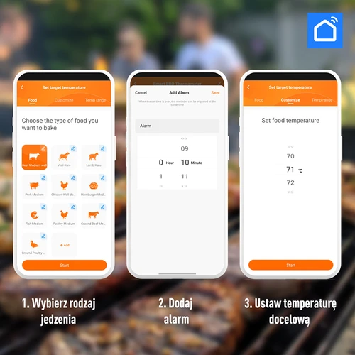 Kuchyňský teploměr s Bluetooth, 2 sondy - 10