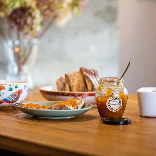 Kulaté etikety fi 50mm na víčka/sklenice - 20ks - 7