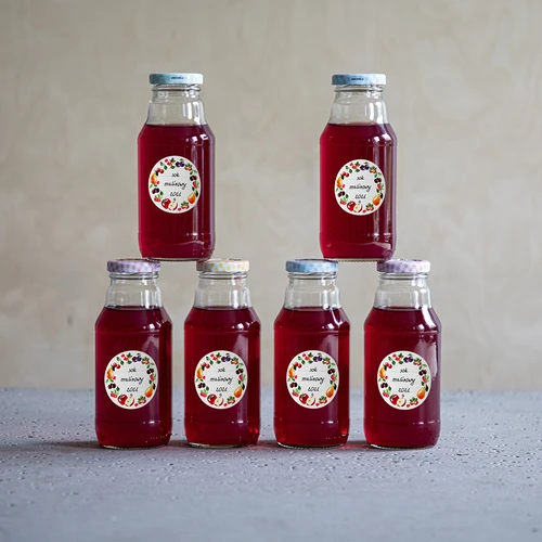 Kulaté etikety fi 50mm na víčka/sklenice - 20ks - 9