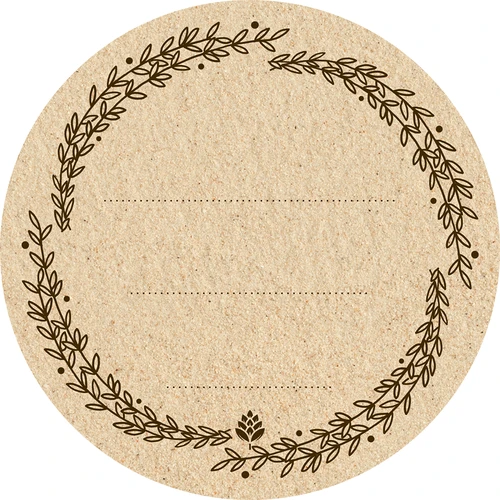 Kulaté etikety fi 66,5mm na víčka/sklenice - 20ks - 2