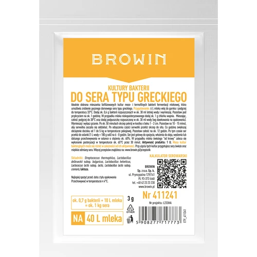 Kultury bakterií na řecký sýr