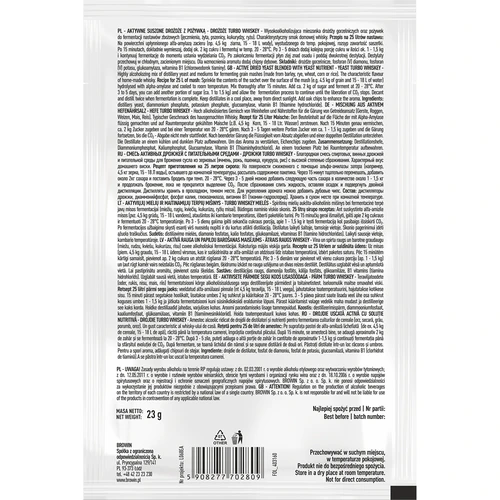 Kvasnice lihovarské Turbo Whiskey - 3