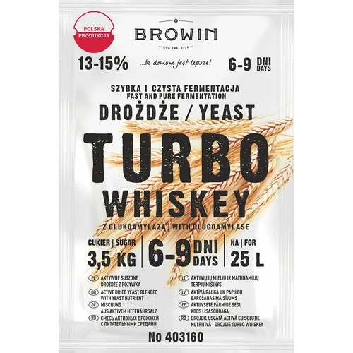 Kvasnice lihovarské Turbo Whiskey