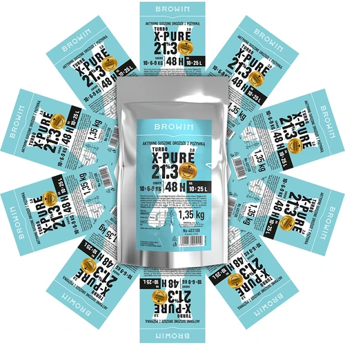 Kvasnice Turbo X-Pure 21,3%, 10 x 25 L, 1,35 kg - 4