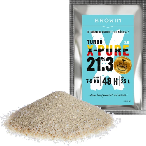 Kvasnice Turbo X-Pure 21,3 %, 48 h, 25 L - 3