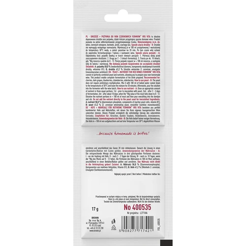 Kvasnice + živiny - červená vína - 2