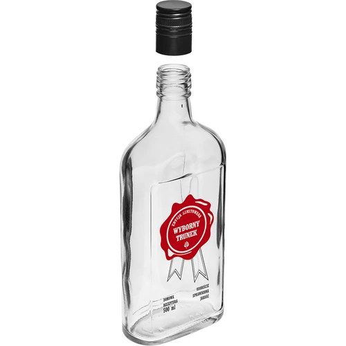 Láhev 500 ml se šroubovacím uzávěrem, potisk „Wyborny Trunek“, 1 ks - 3