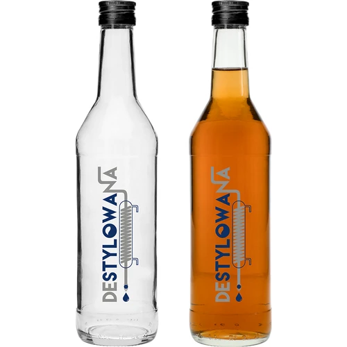 Láhev 0,5 L s uzávěrem a potiskem Destilovaná - 4 ks. - 3