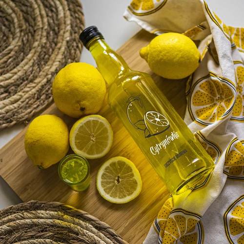 Láhev 500 ml se šroubovacím uzávěrem, potisk „Cytrynówka“, 1 ks. - 6