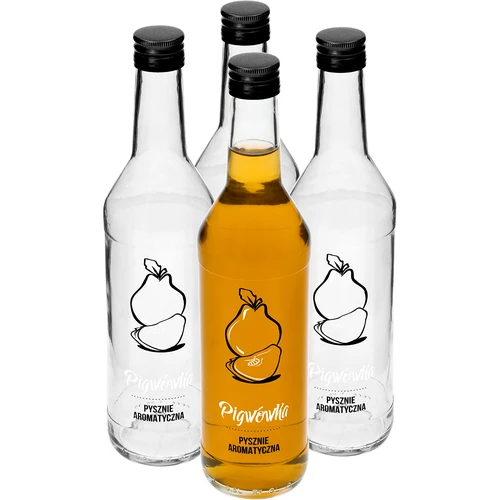 Láhev 0,5 L se šroubovacím uzávěrem a potiskem Kdoulovice - 4 ks