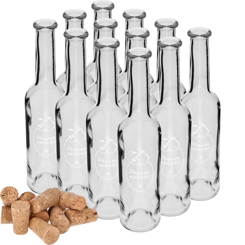 Láhev 350 ml s korkem, potisk Domácí likér - 4