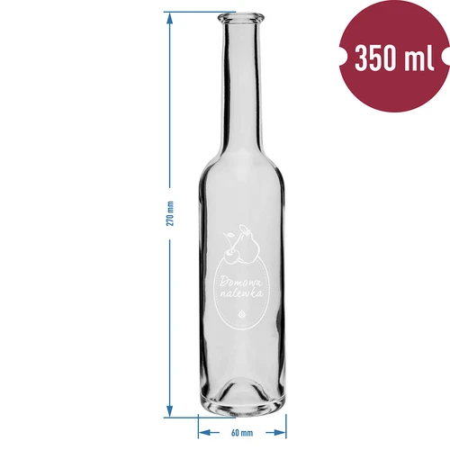 Láhev 350 ml s korkem, potisk Domácí likér - 8