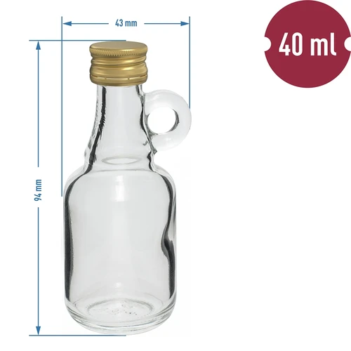 Láhev Galonik 40ml se šroubovacím uzávěrem - 10ks - 4