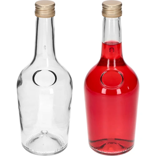 Láhev GLORIA 0,5 l, se zlatým uzávěrem fi 28, 1 ks - 3