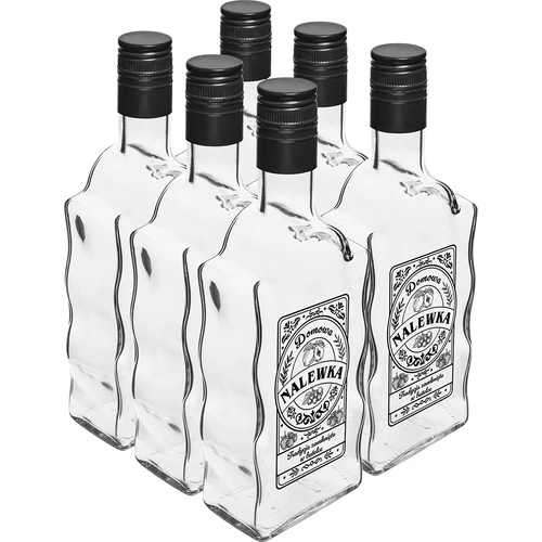 Láhev Klasztorna 500 ml se šroubovacím víčkem, potisk „Nalewka“, 1 ks - 4