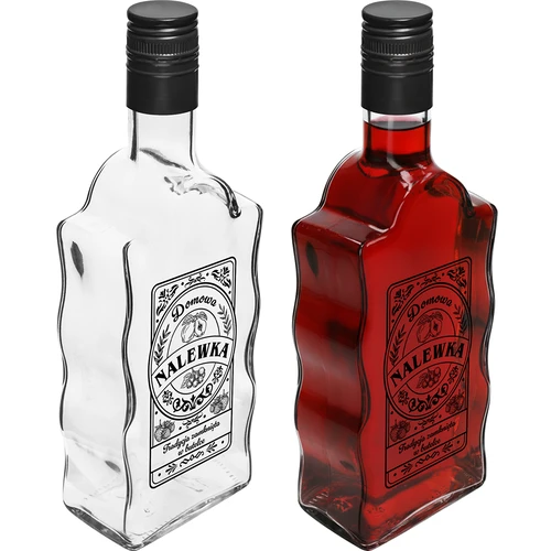 Láhev Klasztorna 500 ml se šroubovacím víčkem, potisk „Nalewka“, 1 ks - 3