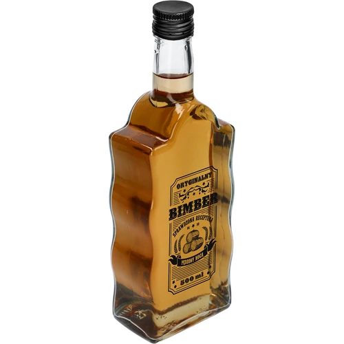 Láhev Klasztorna 500 ml se šroubovacím uzávěrem, potisk „Bimber“, 1 ks - 2