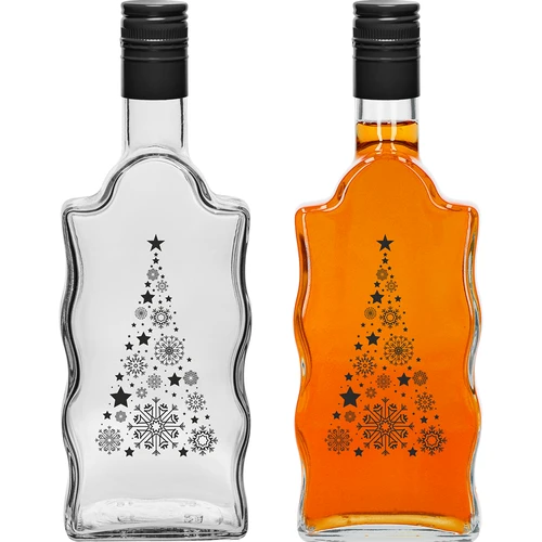 Láhev Klasztorna 500 ml se šroubovacím uzávěrem, potisk „Stromeček", 1 ks. - 2