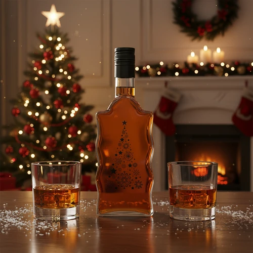 Láhev Klasztorna 500 ml se šroubovacím uzávěrem, potisk „Stromeček", 1 ks. - 6