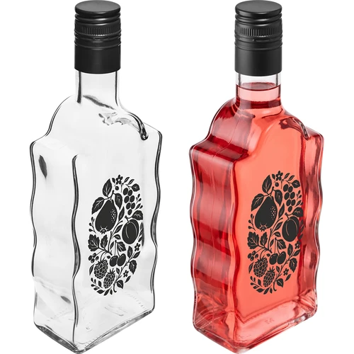 Láhev Klasztorna 500 ml se šroubovacím uzávěrem a potiskem „Ovoce“, vzor 1 - 4