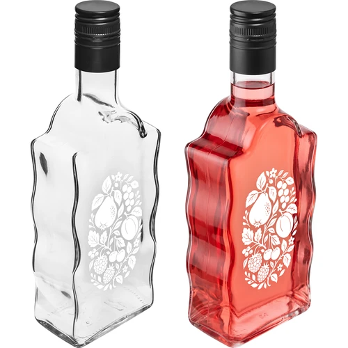 Láhev Klasztorna 500 ml se šroubovacím uzávěrem a potiskem „Ovoce“, vzor 1 - 4
