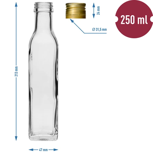 Láhev Maraska 250 ml s uzávěrem, 6 ks - 7