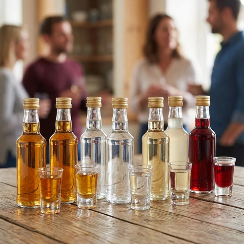 Láhev monopolka 200 ml, se zlatým šroubovacím uzávěrem fi 28, 1 ks - 6