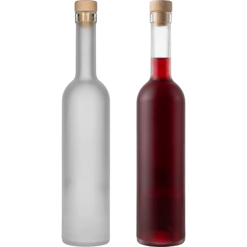 Láhev „Matná (mražené sklo)” 0,5 l s korkem, 1 ks. - 3