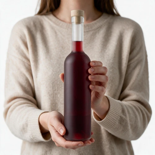 Láhev „Matná (mražené sklo)” 0,5 l s korkem, 1 ks. - 7