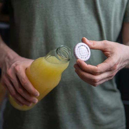 Láhev na džus 1 L s uzávěrem twist off - fi 43 - 12