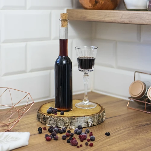 Láhev na likér 200 ml 6 ks + 6 korků 23/18 - 10