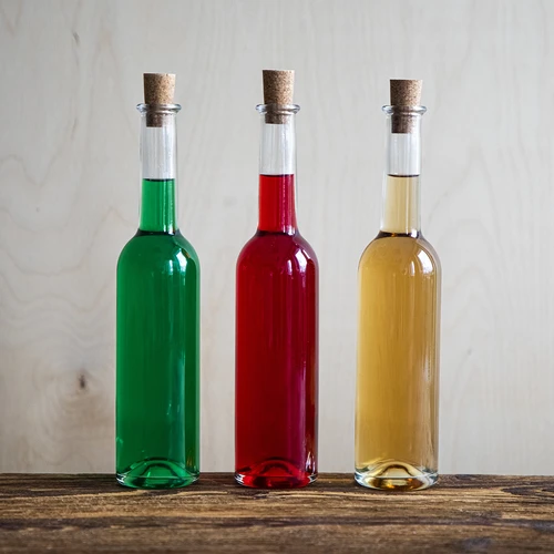 Láhev na likér 350 ml 6 ks + 6 korků - 7