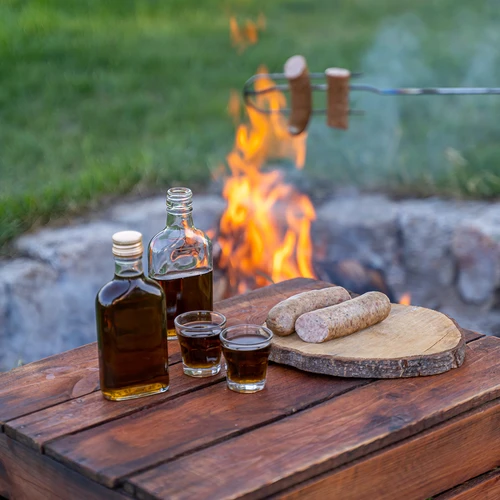 Láhev na likéry typu placatka 100 ml 10 ks - 5