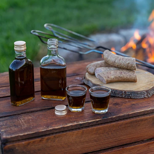 Láhev na likéry typu placatka 100 ml 10 ks - 6