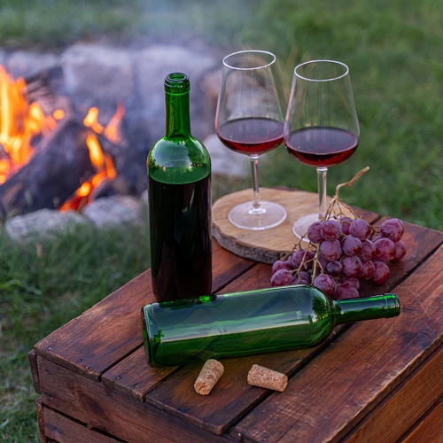 Láhev na víno 0,75 L zelená - balení 8 ks - 7