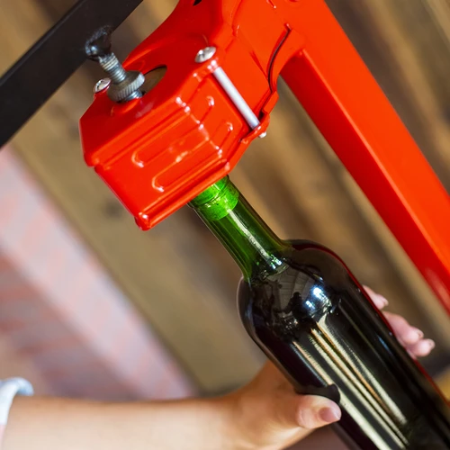 Láhev na víno 0,75L s korky a kapslemi - 12 ks - 9