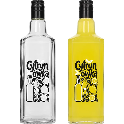 Láhev Tynktura 500 ml s potiskem „Cytrynówka” a šroubovacím uzávěrem - 3