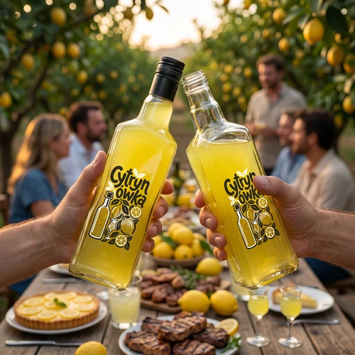 Láhev Tynktura 500 ml s potiskem „Cytrynówka” a šroubovacím uzávěrem - 7