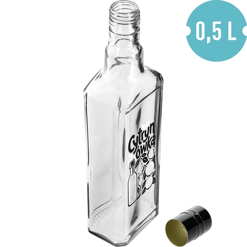 Láhev Tynktura 500 ml s potiskem „Cytrynówka” a šroubovacím uzávěrem - 2