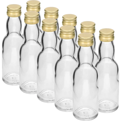 Lahvička „Maluch” se zlatým šroubovacím víčkem, 40 ml, 10 ks