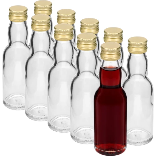 Lahvička „Maluch” se zlatým šroubovacím víčkem, 40 ml, 10 ks - 2