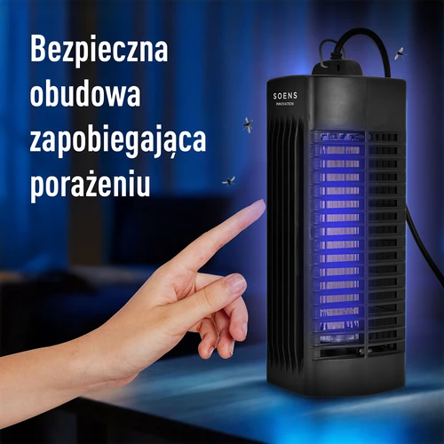 Lampa na hubení hmyzu Manhattan UVA 6 W, černá - 8