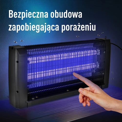 Lampa na hubení hmyzu UVA 20 W, černá - 7