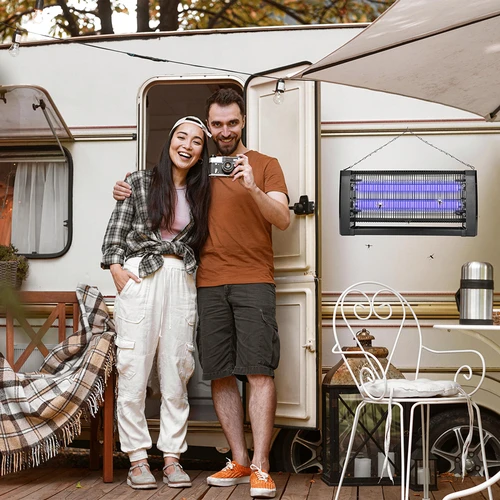 Lampa na hubení hmyzu UVA 20 W, černá - 12