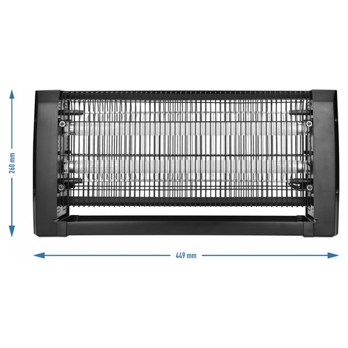 Lampa na hubení hmyzu UVA 20 W, černá - 4