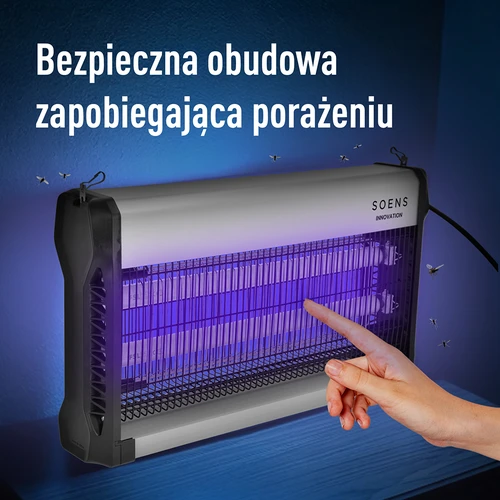 Lampa na hubení hmyzu UVA 40 W, stříbrná - 7