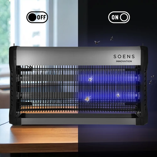 Lampa na hubení hmyzu UVA 40 W, stříbrná - 8