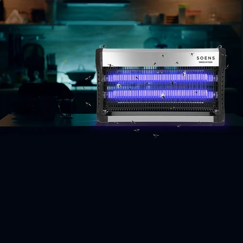 Lampa na hubení hmyzu UVA 40 W, stříbrná - 10